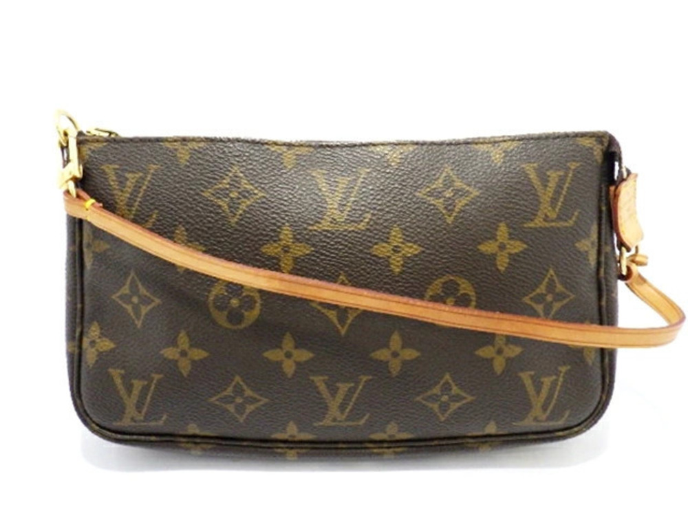 LOUIS VUITTON Bag Accessory Pouch Clutch handle Monogram
